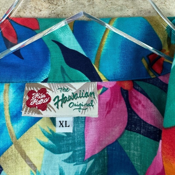 True Vintage Mens Hilo Hattie The Hawaiian Original Button Up Shirt sz xl - Picture 3 of 4